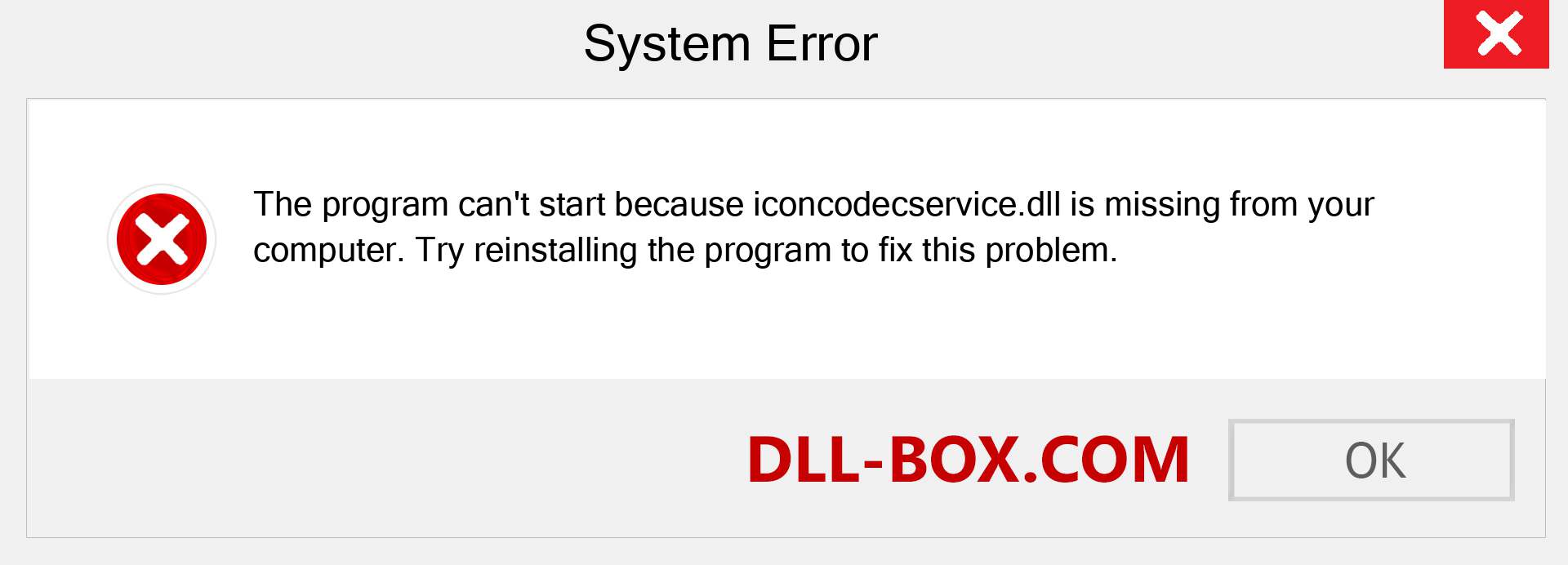  iconcodecservice.dll file is missing?. Download for Windows 7, 8, 10 - Fix  iconcodecservice dll Missing Error on Windows, photos, images